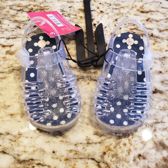 baby girl clear jelly sandals